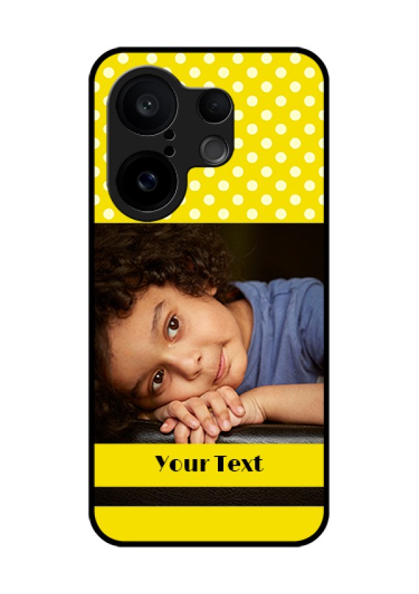 Vivo X200 FE 5G Custom Glass Phone Case - Bright Yellow Case Design