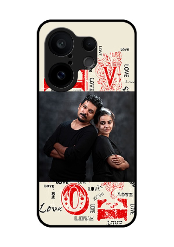 Vivo X200 FE 5G Custom Glass Phone Case - Trendy Love Design Case