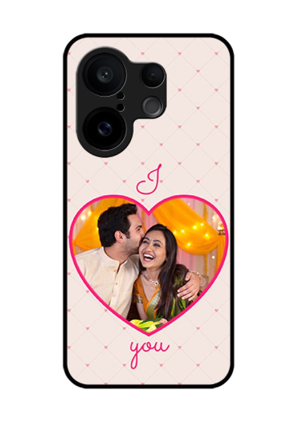 Vivo X200 FE 5G Custom Glass Phone Case - Heart Shape Design