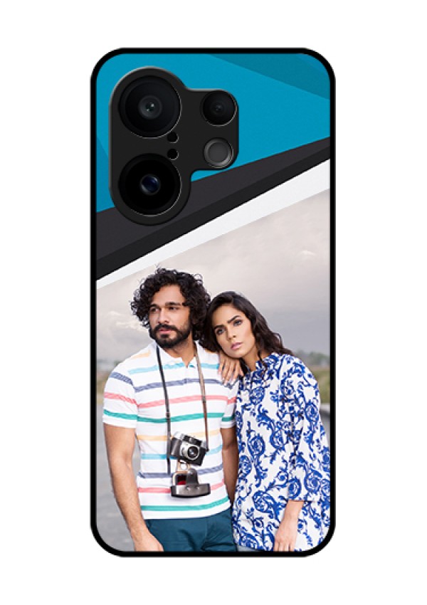 Vivo X200 FE 5G Custom Glass Phone Case - Simple Pattern Photo Upload Design