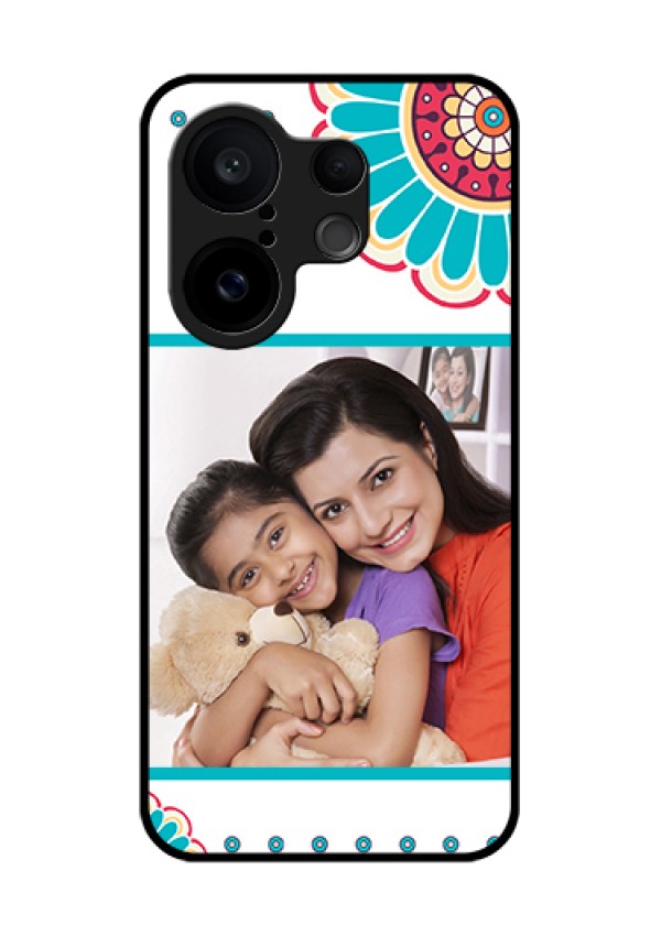 Vivo X200 FE 5G Custom Glass Phone Case - Flower Design