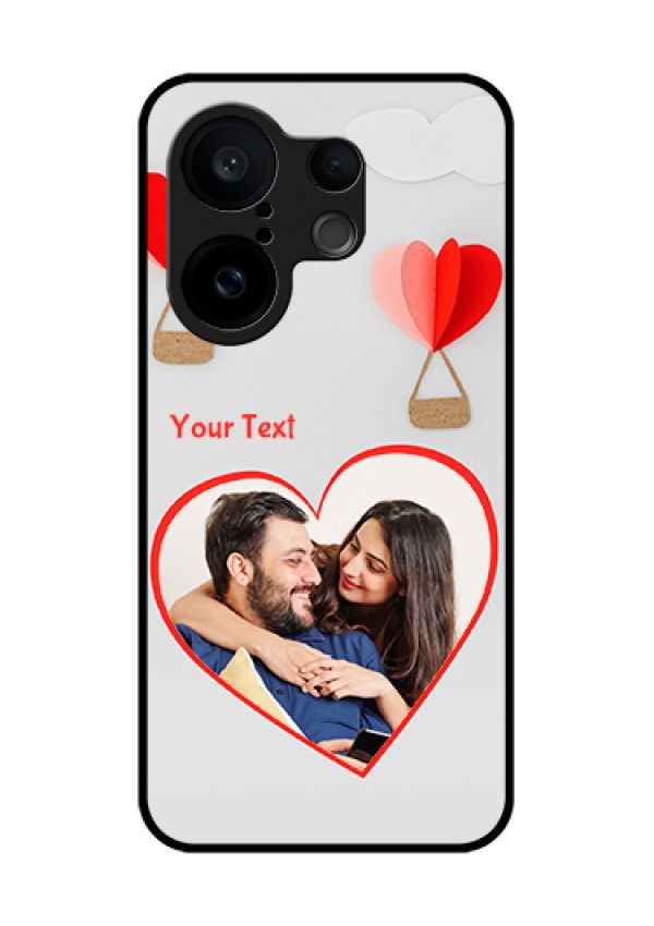 Vivo X200 FE 5G Custom Glass Phone Case - Parachute Love Design