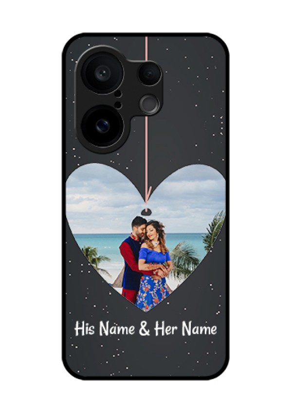 Vivo X200 FE 5G Custom Glass Phone Case - Hanging Heart Design