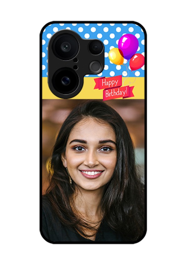 Vivo X200 FE 5G Custom Glass Phone Case - Happy Birthday Design