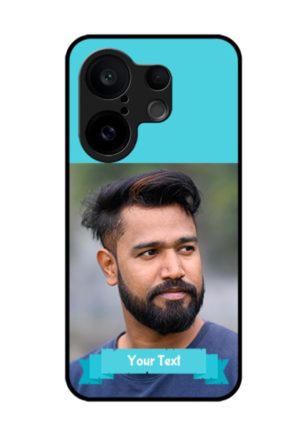 Vivo X200 FE 5G Custom Glass Phone Case - Blue Color Design