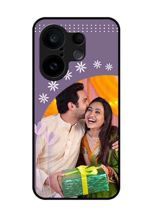Vivo X200 FE 5G Custom Glass Phone Case - Lavender Flowers Design