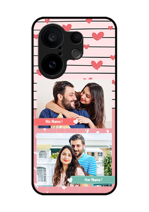 Vivo X200 FE 5G Custom Glass Phone Case - Photo With Heart Design