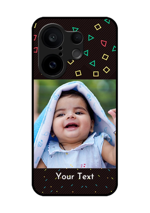 Vivo X200 FE 5G Custom Glass Phone Case - With Confetti Birthday Design