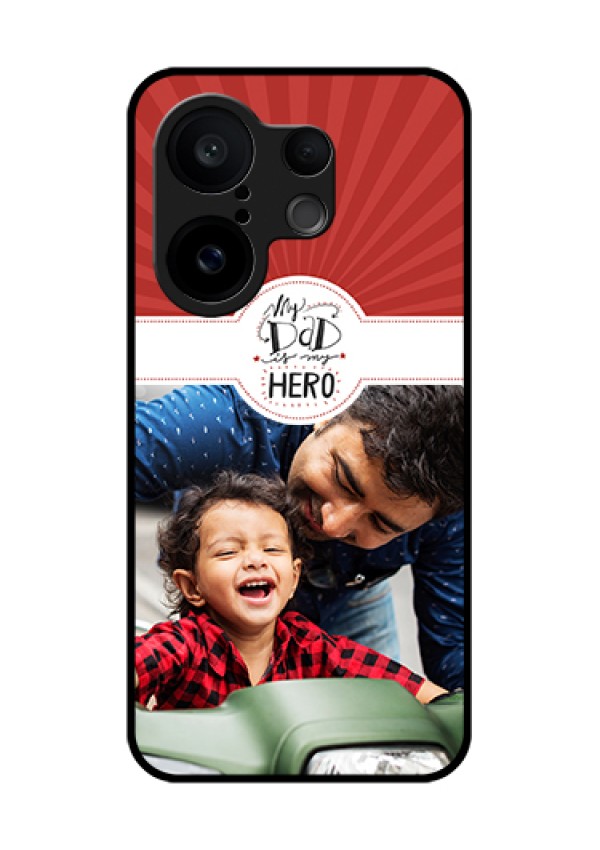 Vivo X200 FE 5G Custom Glass Phone Case - My Dad Hero Design