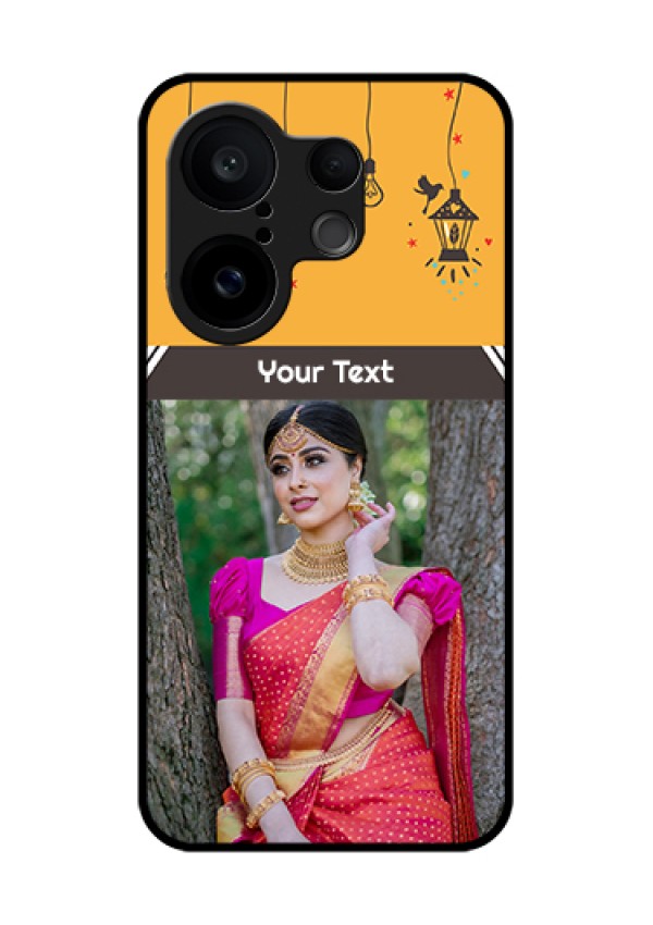 Vivo X200 FE 5G Custom Glass Phone Case - With Family Picture And Icons