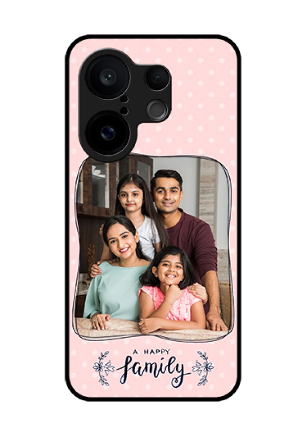 Vivo X200 FE 5G Custom Glass Phone Case - Family With Dots Design
