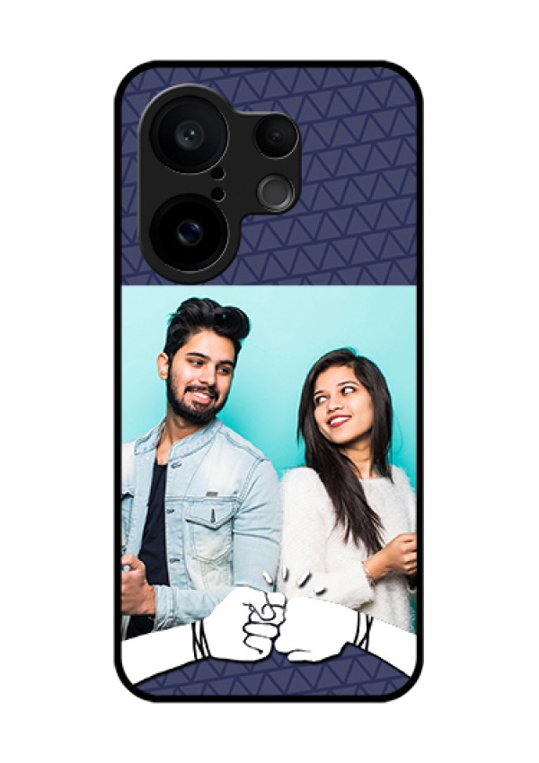 Vivo X200 FE 5G Custom Glass Phone Case - With Best Friends Design