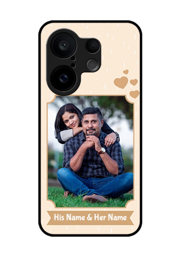 Vivo X200 FE 5G Custom Glass Phone Case - With Confetti Love Design