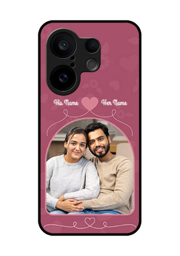 Vivo X200 FE 5G Custom Glass Phone Case - Love Floral Design