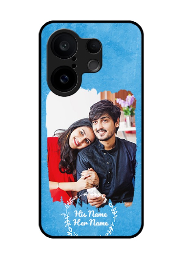 Vivo X200 FE 5G Custom Glass Phone Case - Blue Color Vintage Design