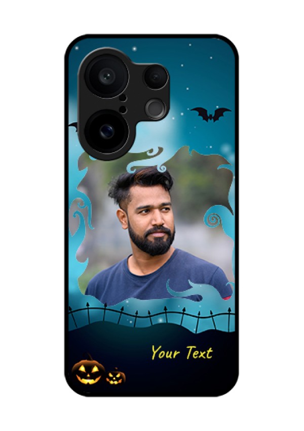 Vivo X200 FE 5G Custom Glass Phone Case - Halloween Frame Design