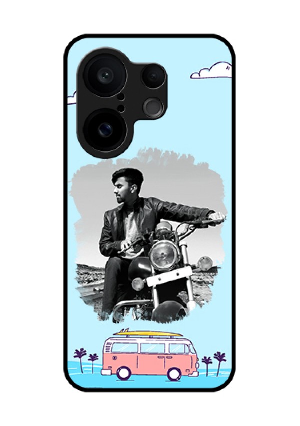 Vivo X200 FE 5G Custom Glass Phone Case - Travel & Adventure Design