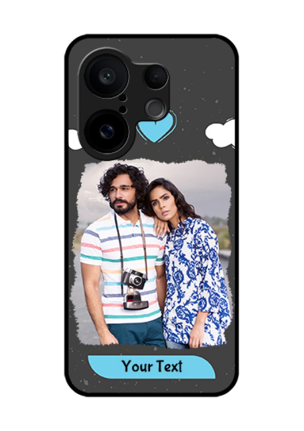 Vivo X200 FE 5G Custom Glass Phone Case - Splashes With Love Doodles Design