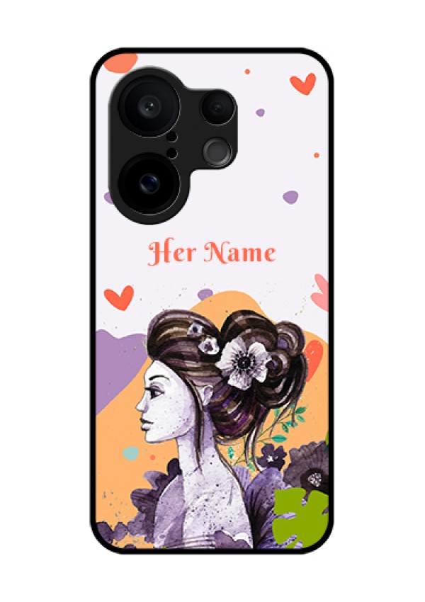 Vivo X200 FE 5G Custom Glass Phone Case - Woman And Nature Design