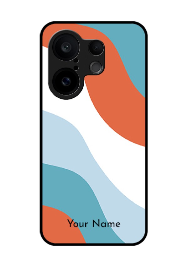 Vivo X200 FE 5G Custom Glass Phone Case - Coloured Waves Design