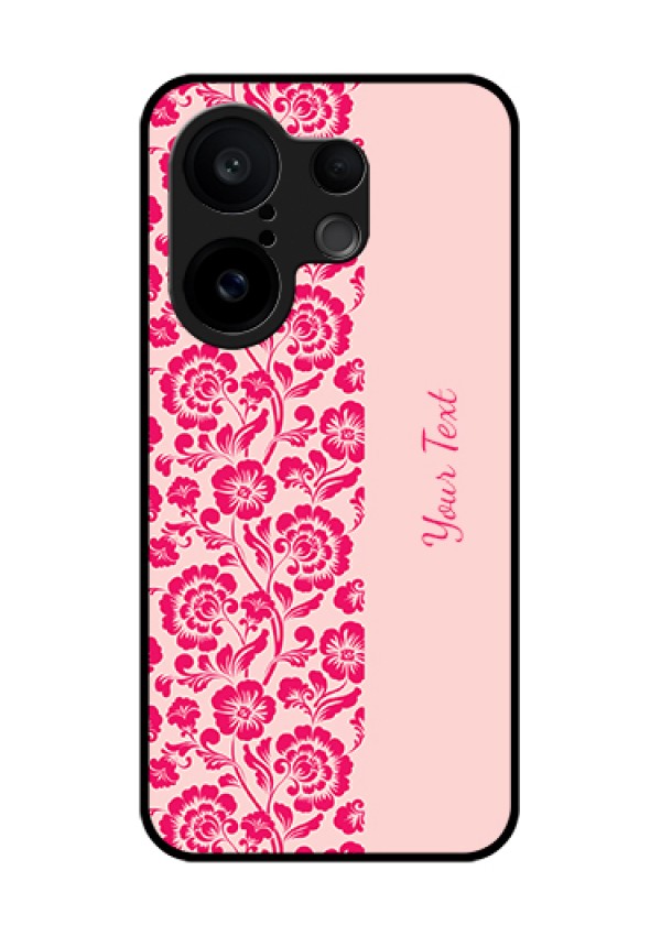 Vivo X200 FE 5G Custom Glass Phone Case - Attractive Floral Pattern Design