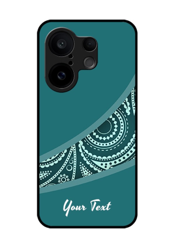 Vivo X200 FE 5G Custom Glass Phone Case - Semi Visible Floral Design