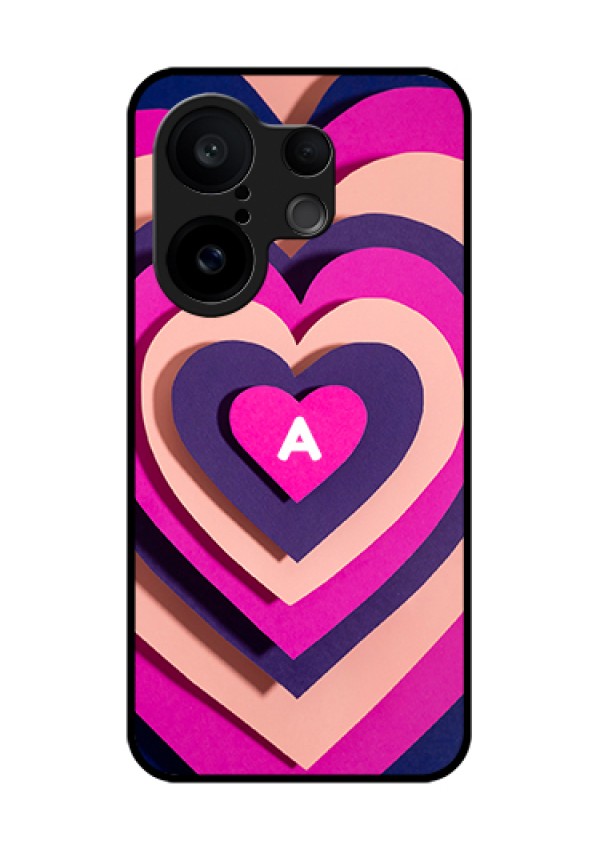 Vivo X200 FE 5G Custom Glass Phone Case - Cute Heart Pattern Design