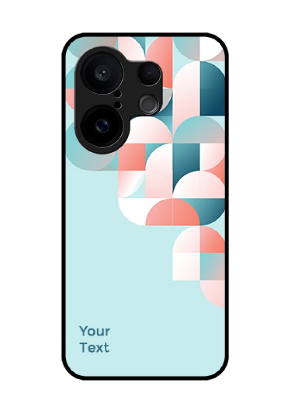 Vivo X200 FE 5G Custom Glass Phone Case - Stylish Semi - Circle Pattern Design