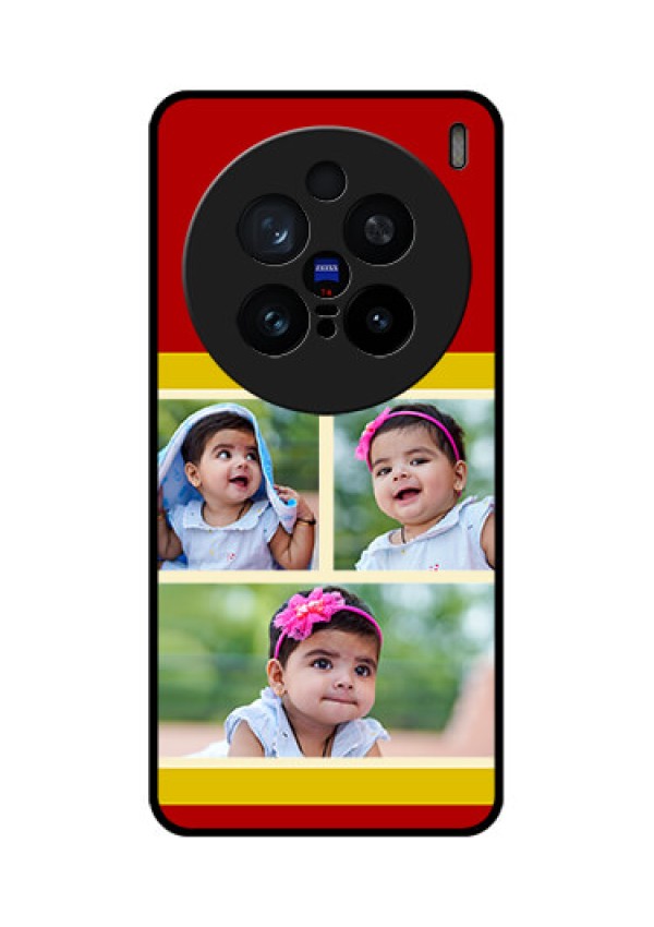Vivo X200 Pro 5G Custom Glass Phone CaseMultiple Pic Upload Design