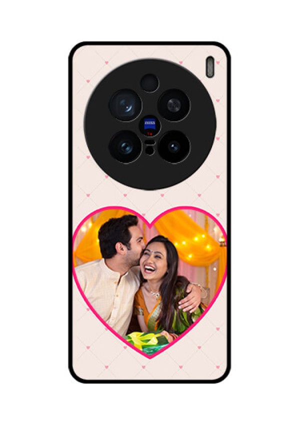 Vivo X200 Pro 5G Custom Glass Phone CaseHeart Shape Design