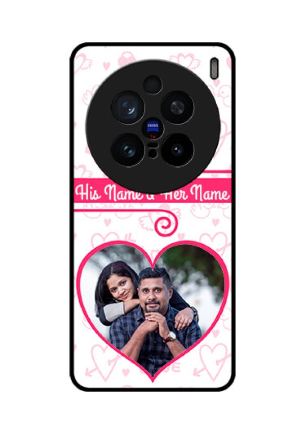 Vivo X200 Pro 5G Custom Glass Phone CaseHeart Shape Love Design