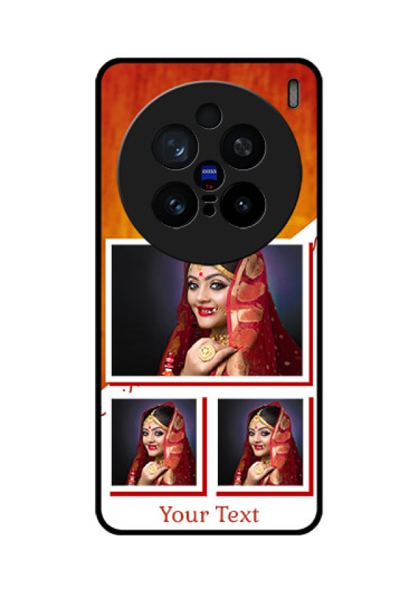 Vivo X200 Pro 5G Custom Glass Phone CaseWedding Memories Design