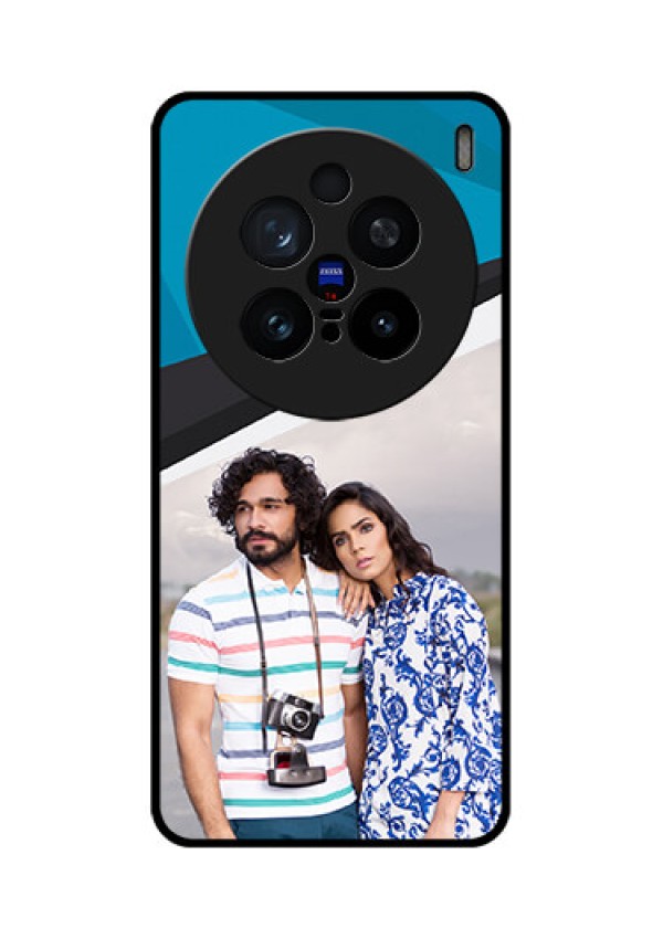 Vivo X200 Pro 5G Custom Glass Phone CaseSimple Pattern Photo Upload Design