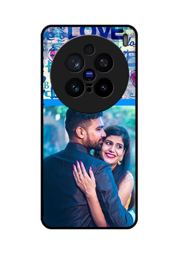 Vivo X200 Pro 5G Custom Glass Phone CaseColorful Love Design