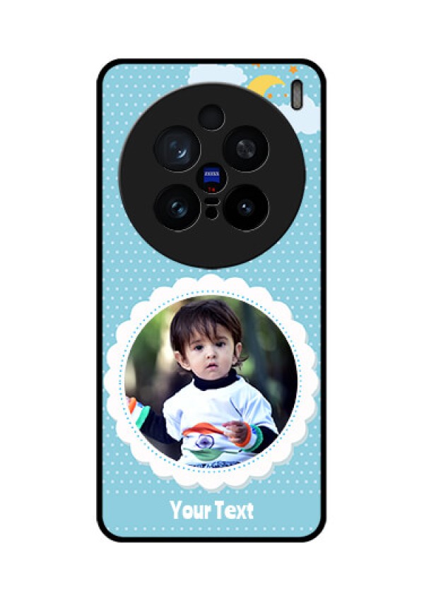Vivo X200 Pro 5G Custom Glass Phone CaseViolet Pattern Design