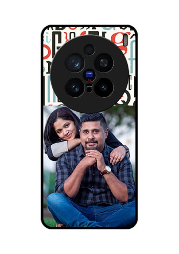 Vivo X200 Pro 5G Custom Glass Phone CaseAlphabet Design