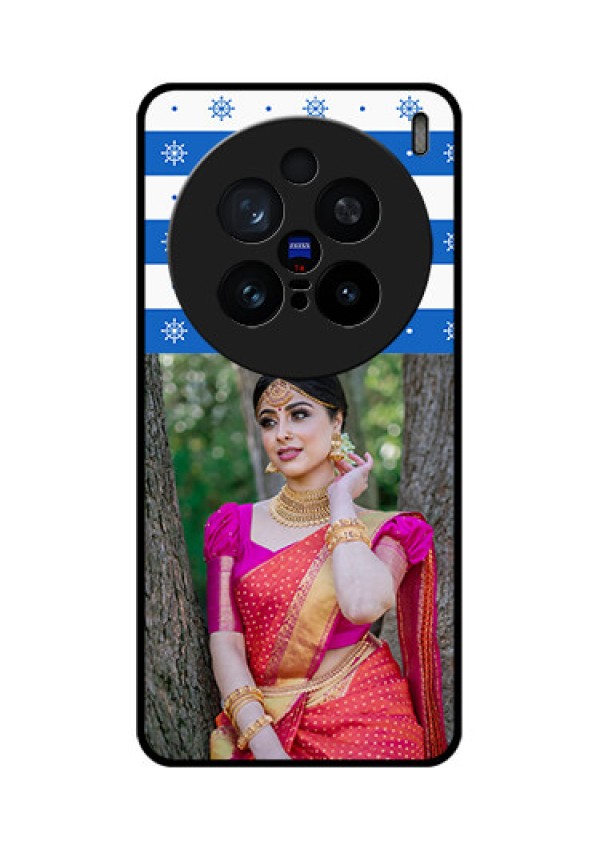 Vivo X200 Pro 5G Custom Glass Phone CaseSnow Pattern Design