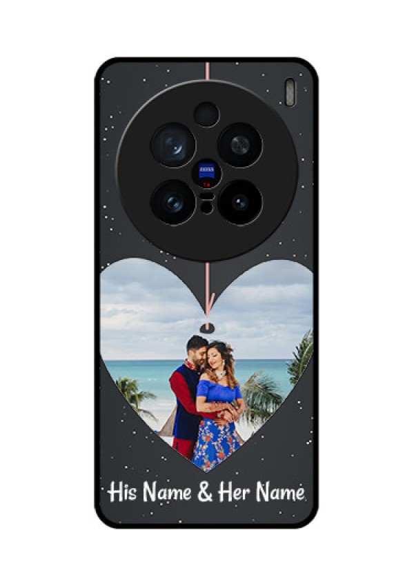 Vivo X200 Pro 5G Custom Glass Phone CaseHanging Heart Design