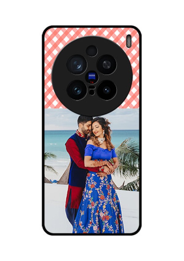 Vivo X200 Pro 5G Custom Glass Phone CasePink Pattern Design