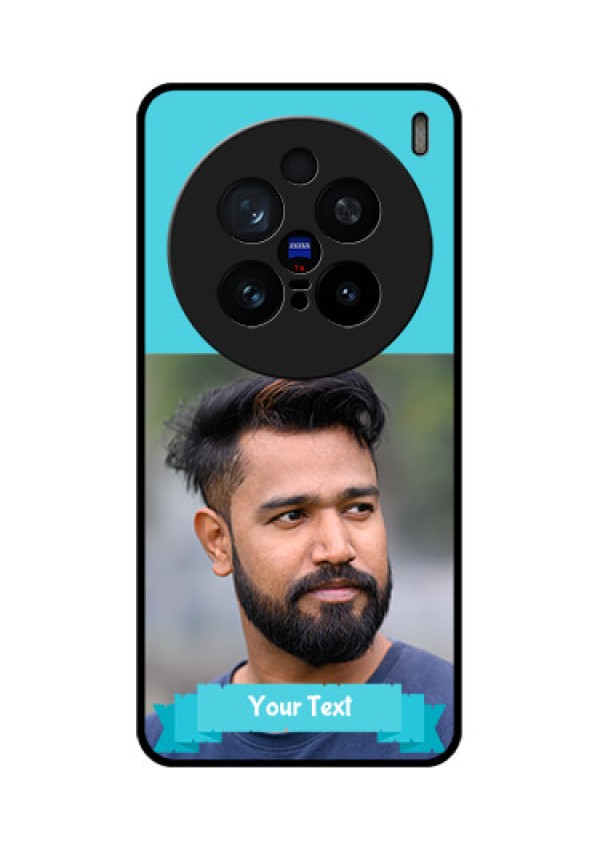 Vivo X200 Pro 5G Custom Glass Phone CaseBlue Color Design