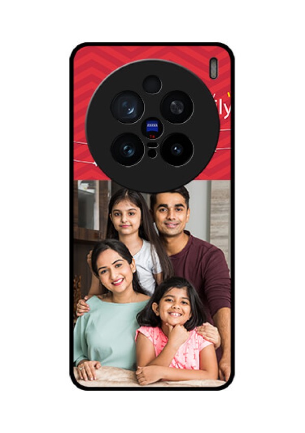 Vivo X200 Pro 5G Custom Glass Phone CaseHappy Family Design