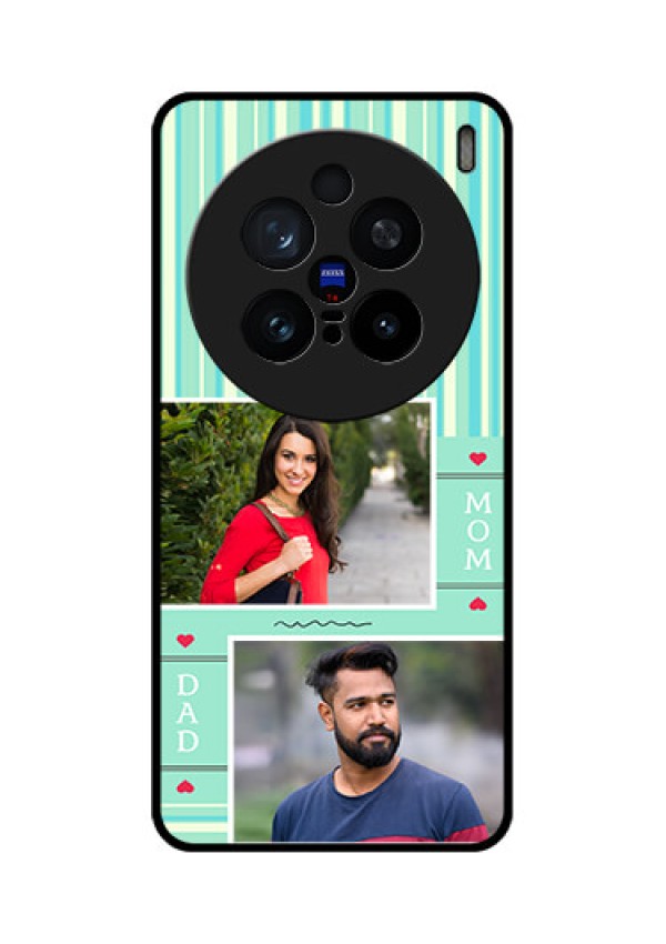 Vivo X200 Pro 5G Custom Glass Phone CaseMom and Dad Pic Design
