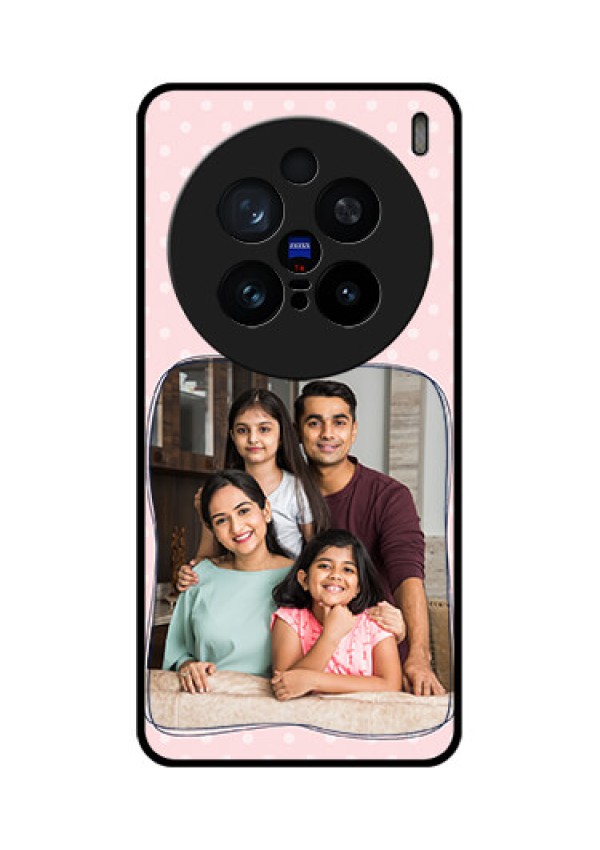 Vivo X200 Pro 5G Custom Glass Phone CaseFamily With Dots Design