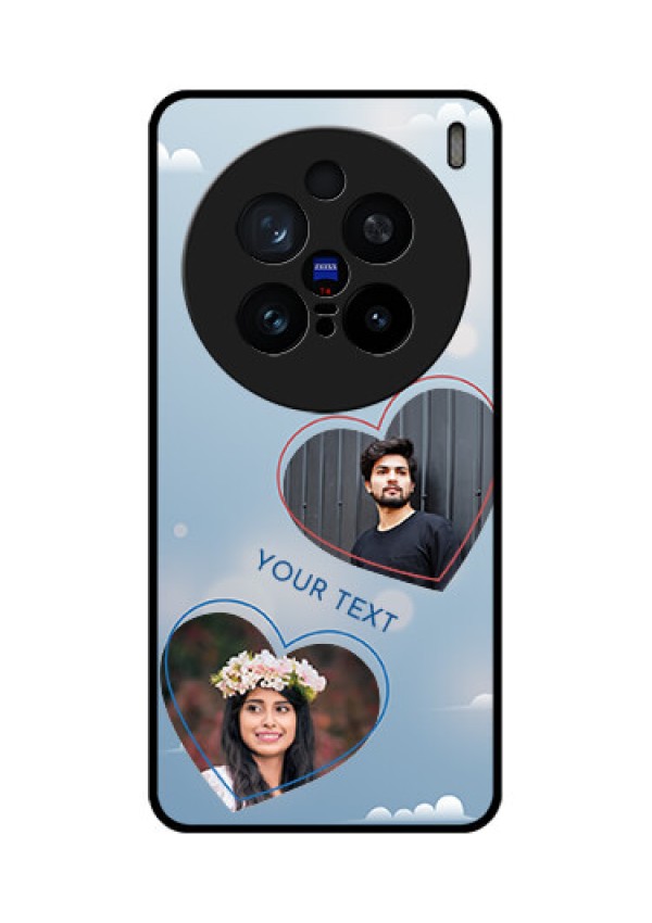 Vivo X200 Pro 5G Custom Glass Phone CaseBlue Color Couple Design