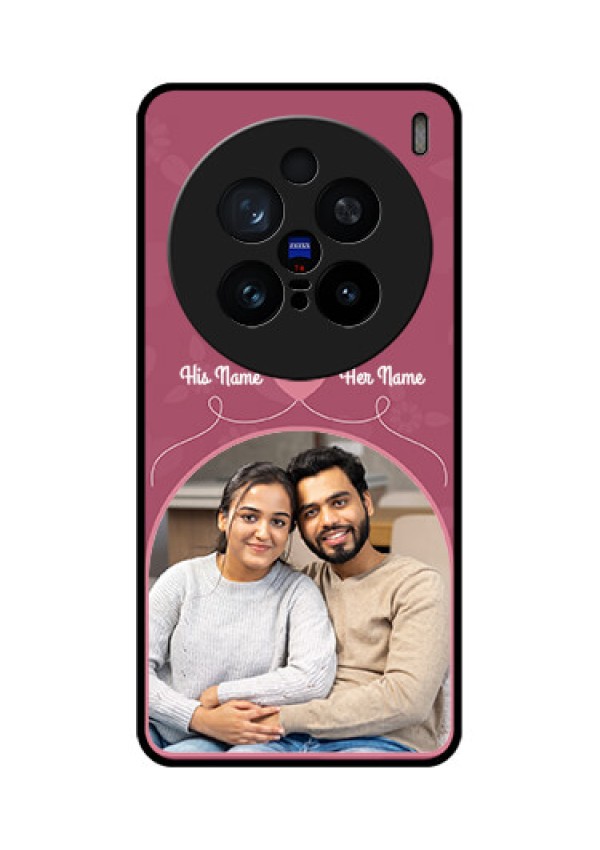 Vivo X200 Pro 5G Custom Glass Phone CaseLove Floral Design