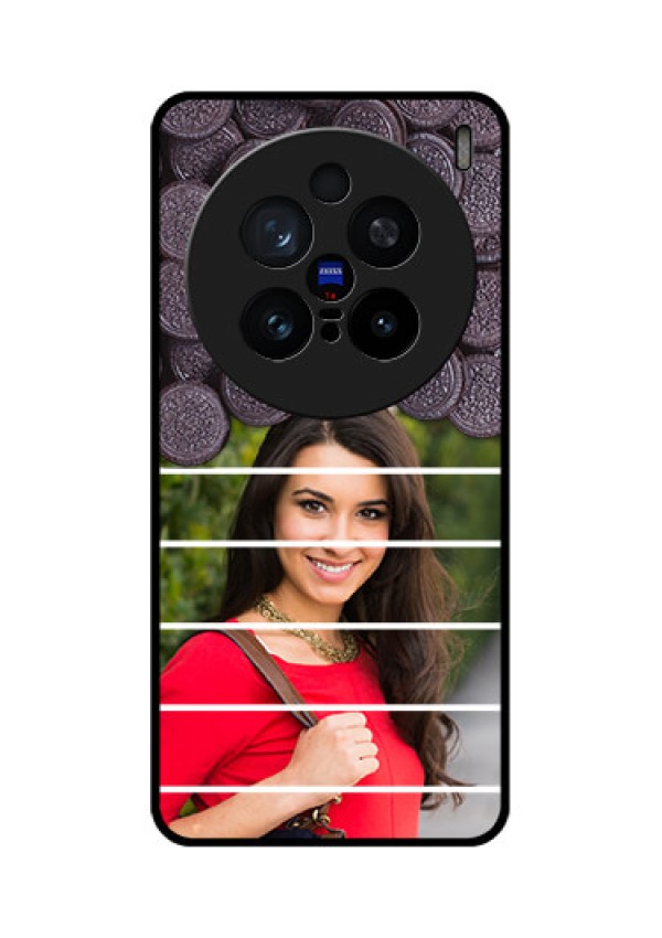 Vivo X200 Pro 5G Custom Glass Phone CaseWith Oreo Biscuit Design
