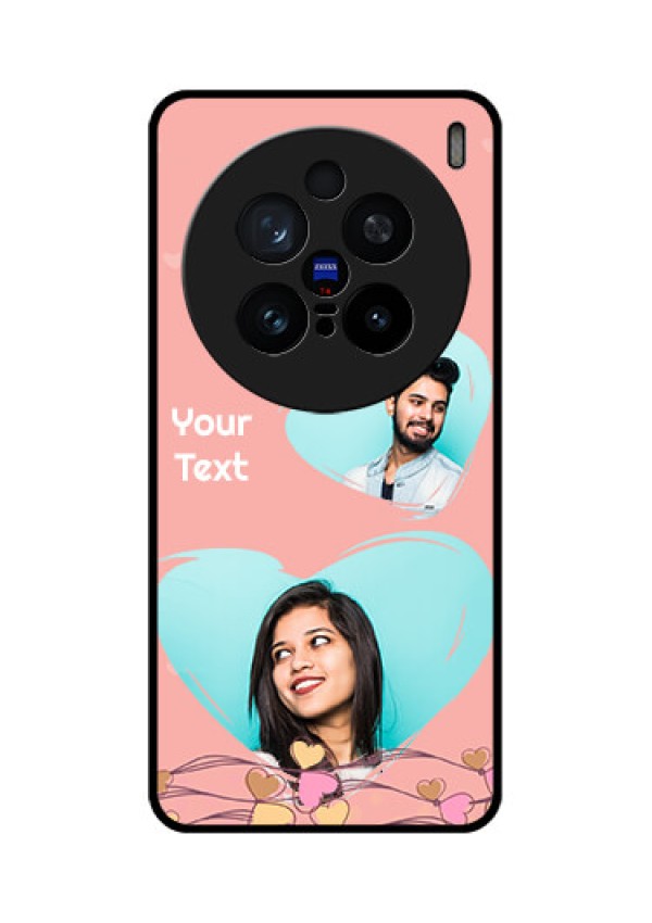 Vivo X200 Pro 5G Custom Glass Phone CaseLove Doodle Design