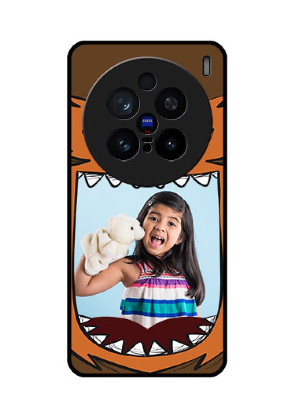 Vivo X200 Pro 5G Custom Glass Phone CaseOwl Monster Back Case Design