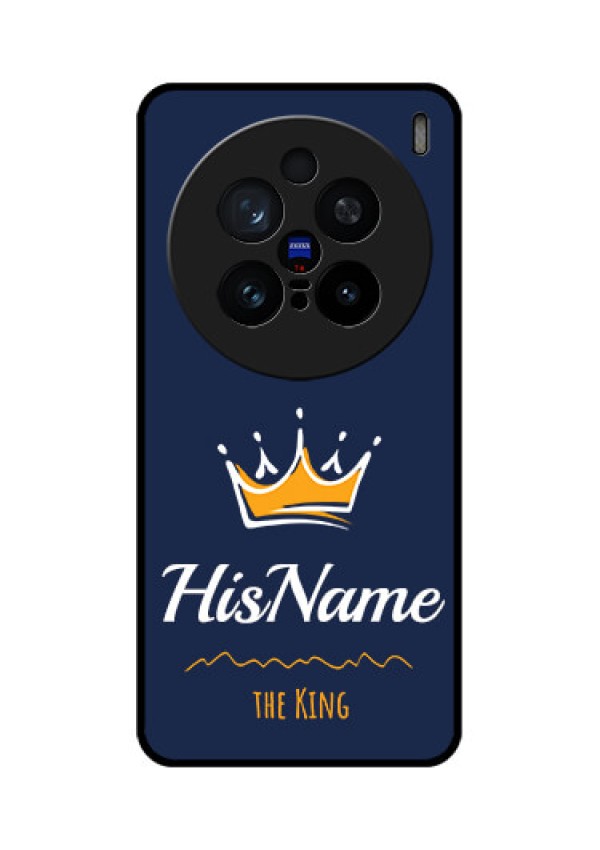 Vivo X200 Pro 5G Custom Glass Phone CaseKing With Name Design