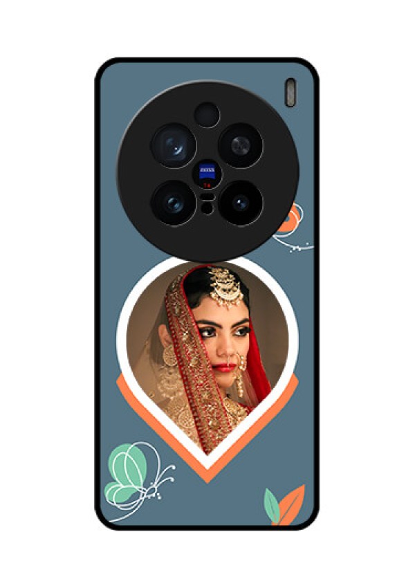 Vivo X200 Pro 5G Custom Glass Phone CaseDroplet Butterflies Design